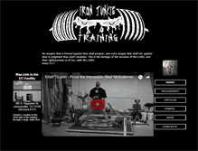 Tablet Screenshot of ironjunkietraining.com